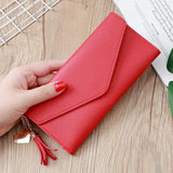 Love Tassel Buckle Wallet Women's Long Student Wallet
