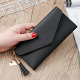 Love Tassel Buckle Wallet Women's Long Student Wallet