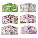 Pompompurin Wallet PU Leather Short Purse Student Gift Kids Wallets