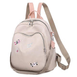 Women Embroidery Backpack Female Rucksack School Shoulder Bag