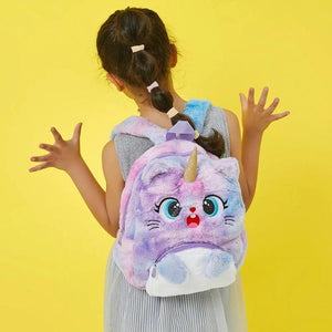 Girls Soft Cartoon Tie Dyed Kindergarten Kids School Bags Small
