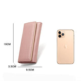 Women Laser Sequin Wallet Dinner Clutch Mobile Phone Bag Long