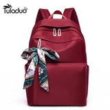 Girls Backpack Women Back Pack Waterproof Nylon Backpack Female School Bag