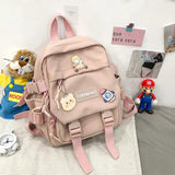 Small Backpack Girls School Bag Waterproof Nylon Japanese Casual