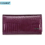 Short Women Leather Wallet Female with Ziper