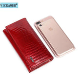 Short Women Leather Wallet Female with Ziper