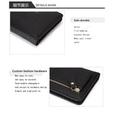 Genodern Leather Wallet Short Women's Purse Full Cowhide