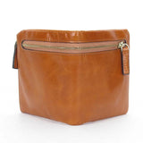 Guaranteed Oil Wax Leather Women's Wallet Two-fold Woman Purse