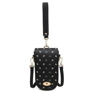 Floral PU Leather Phone Crossbody Bag Wallet Handbag