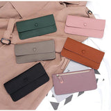 Ultra-Thin Envelope Women's Wallet Leather Handbag