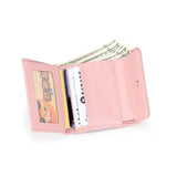 Small Leather Ladies Wallet Short Purse Porte Feuille Femme Wallet