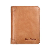 Small Cow Leather Women Wallet Short Female Purse