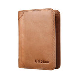 Small Cow Leather Women Wallet Short Female Purse