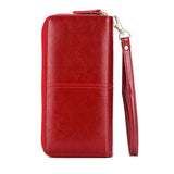 Women Leather Wallet Long Clutch Purse Large Capacity Coin Bag Wallets