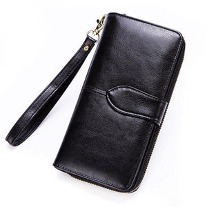 Women Leather Wallet Long Clutch Purse Large Capacity Coin Bag Wallets