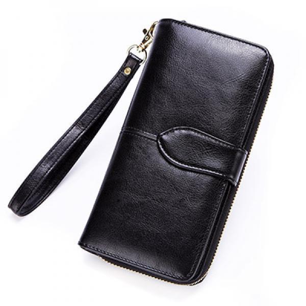 Women Leather Wallet Long Clutch Purse Large Capacity Coin Bag Wallets