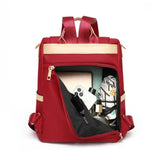 Anti-Theft Women Travel Backpack Solid School Bag