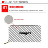 Maltese Floral Long Leather Wallet for Women