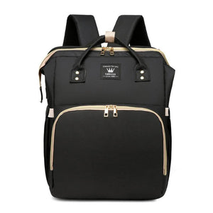 Diaper Bag Backpack with Bassinet Folding Crib, Large Capacity Mummy Bag