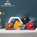 RFID Anti Theft Women's Leather Wallet