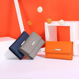 Women's Short Wallet College Wind Multi-Card Ladies Wallet PU