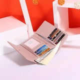 Women's Short Wallet College Wind Multi-Card Ladies Wallet PU