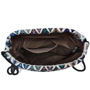 Vintage Bohemian Style Canvas Shoulder Bag for Women