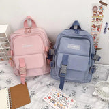 Qiaoduo Mini Canvas Backpack for Women Anti-theft Shoulder Bag