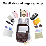 3Pcs/Set Rabbit Print Student Backpack, Adjustable Strap, Large Capacity Bookbag