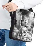 Horse Printed Kids Messenger Bag School Lunch Shoulder Travel Crossbody Shopping
