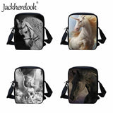 Horse Printed Kids Messenger Bag School Lunch Shoulder Travel Crossbody Shopping