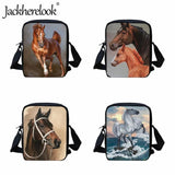 Kids School Bag Horse Pattern Messenger Bag