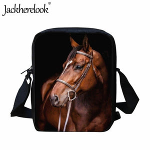 Kids School Bag Horse Pattern Messenger Bag