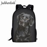 Jackherelook Dog 3D Printing School Bag 17inch Travel Bag