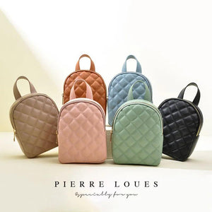 Rhombus Lattice Small Backpack for Women