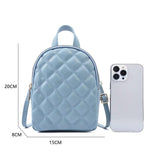 Rhombus Lattice Small Backpack for Women