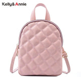 Rhombus Lattice Small Backpack for Women