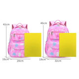 Girls Schoolbag Gradient Print Large Capacity School Backpack