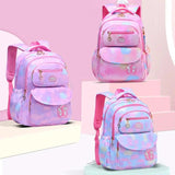 Girls Schoolbag Gradient Print Large Capacity School Backpack