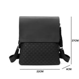 Peaker Business Men's Crossbody Shoulder Bag Handbag PU Leather Messenger Bag