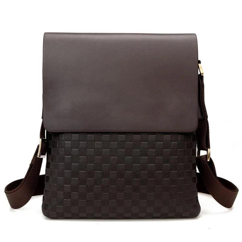 Peaker Business Men's Crossbody Shoulder Bag Handbag PU Leather Messenger Bag