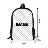 Stylish Piano Keyboard/Music Note Print Student Backpack