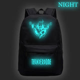 Thunderdome Luminous Backpack Boys Girls School Backpack
