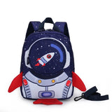 Kids' Rocket Backpack with Window, Toy Storage Bag