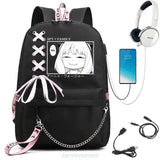 SPY FAMILY Backpack Capacity Travel Bagpack USB Multifunctional Charge