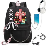 SPY FAMILY Backpack Capacity Travel Bagpack USB Multifunctional Charge