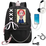 SPY FAMILY Backpack Capacity Travel Bagpack USB Multifunctional Charge
