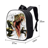 13 Inch Cartoon Dinosaur Kids Backpack Kindergarten School Bag