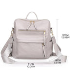 Women's Convertible Backpack Purse Satchel Handbag PU Leather Travel Bag