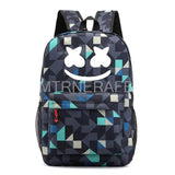Printing Backpack Polyester Waterproof Men Women Large Capacity Travel Bag